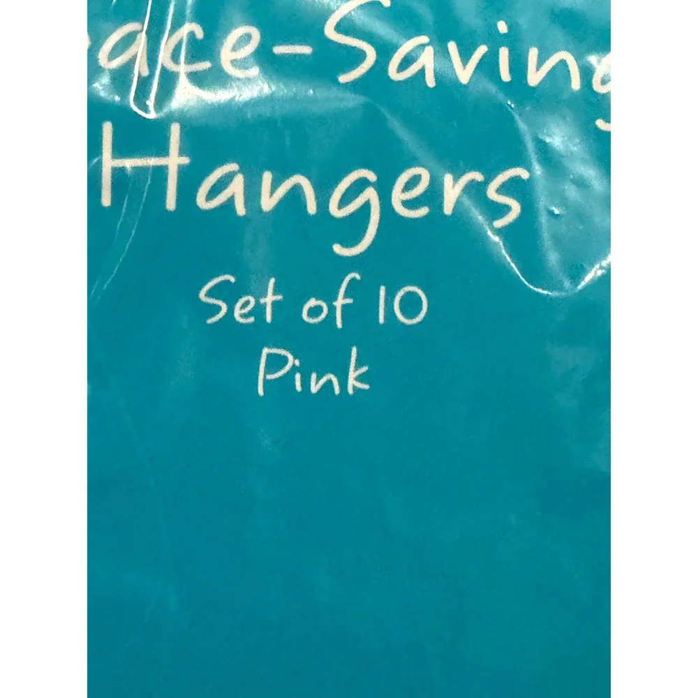 New Hot Pink Saving Space Hanger Set of 10 Slim Closet Organizer New ADULT SIZE